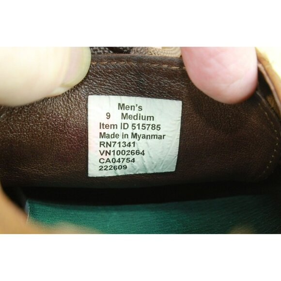 LL Bean Mountainville Brown Leather Lace Up Casual Sneaker Shoes Size 9 M - Picture 8 of 9